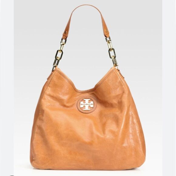 Tory Burch City Hobo Bag Never ever used with original dust bag caramel color - Picture 1 of 15